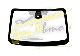 Стекло лобовое SMART FORTWO 2014- (C453) место под датчик дождя 
Бренд: КМК с синей полосой