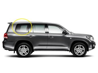 Стекло боковое TOYOTA LAND CRUISER 2007-2015 (UZJ200) SW/RH/H/X молдинг, антенна,
Бренд: BENSON YNCR