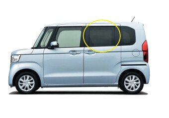 Стекло боковое HONDA N-BOX 2017-2023 JF3-4 RD/LH фурнитура, 
Бренд: BENSON Тонированное