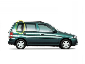 Стекло боковое MAZDA 2 1996-2002 DW 2 отверстия SW/RH/X 
Бренд: BSG