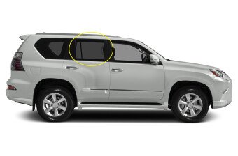 Стекло боковое LEXUS GX 2009-2023 J150-5d RD/RH 
Бренд: BSG