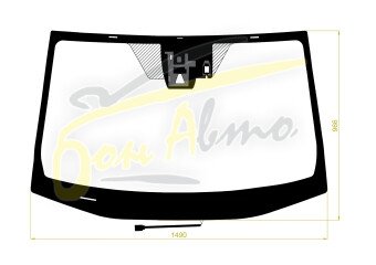 Стекло лобовое TOYOTA RAV 4 2018- (ASA50-LHD) обогрев щеток, место под 1 камеру, место под датчик дождя, 
Бренд: ZDG