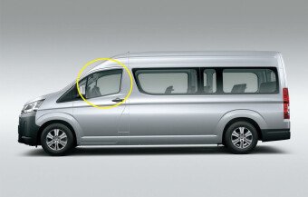 Стекло боковое TOYOTA HIACE 2019- H300 FD/LH фурнитура, 
Бренд: BENSON