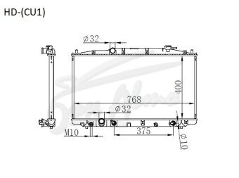 Радиатор HONDA ACCORD 2008-2013 (CU1) (R20A) 
Бренд: TONGSHI PL26AT