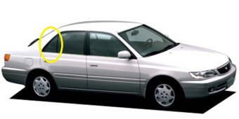 Стекло боковое TOYOTA CORONA PREMIO 1996-2001 ST210 RQ/RH 
Бренд: BSG