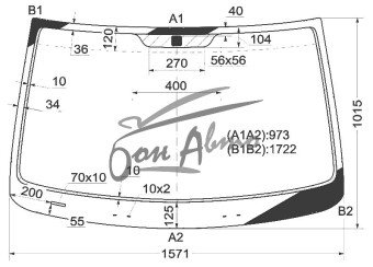 Стекло лобовое HYUNDAI H300 2007- (TQ) 
Бренд: BSG с зеленой полосой
