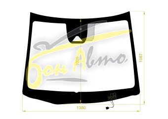 Стекло лобовое NISSAN NOTE 2020- (E13-RHD) обогрев щеток, место под 1 камеру, фурнитура, 
Бренд: FYG