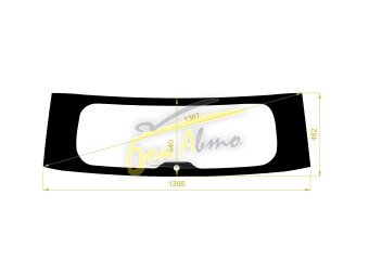 Стекло заднее с обогревом TOYOTA FORTUNER 2015- (AN160) 1 отверстие 
Бренд: BENSON