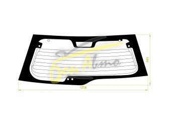 Стекло заднее с обогревом HONDA CR-V 2001-2006 (RD5) 6 отверстий 
Бренд: BSG