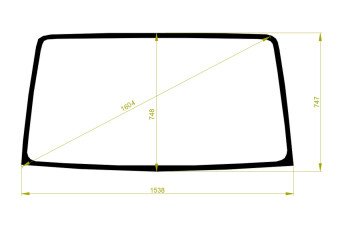 Стекло лобовое FOTON FORLAND 2005- (1046-std-1538*747*1604) 
Бренд: BENSON с синей полосой