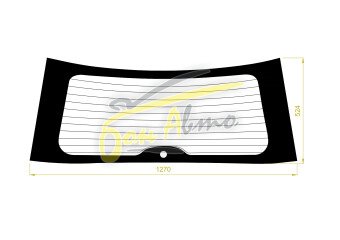 Стекло заднее с обогревом HONDA STREAM 2006-2014 (RN6) 1 отверстие 
Бренд: ZDG