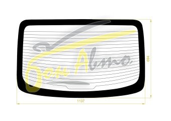 Стекло заднее с обогревом KIA K2 2011-2016 (UB-4d sed) 
Бренд: BENSON