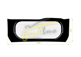 Стекло заднее с обогревом TOYOTA VOXY 2022- (ZWR90) 
Бренд: BENSON Тонированное