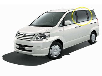 Стекло боковое TOYOTA NOAH 2001-2007 ZR60 RD/LH фурнитура,
Бренд: BENSON Тонированное