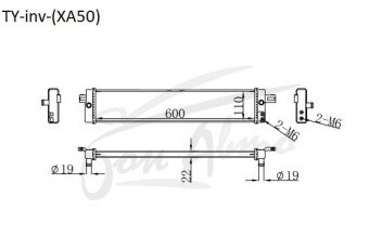 Радиатор инвертора TOYOTA HARRIER 2020- (6LA-AXUP85)(HYBRID) (A25A-FXS) 
Бренд: TONGSHI PL22
