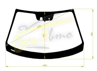 Стекло лобовое MAZDA 3 2013-2019 (BM-LHD) место под 1 камеру, место под датчик дождя, 
Бренд: КМК с синей полосой