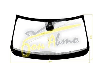 Стекло лобовое DODGE RAM 2018- () место под датчик дождя 
Бренд: КМК