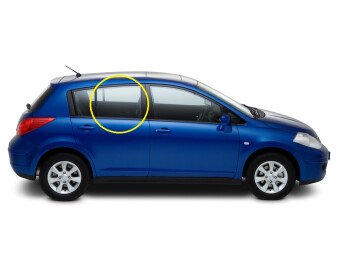 Стекло боковое NISSAN TIIDA 2004-2012 C11-4d/5d RD/RH 
Бренд: BSG