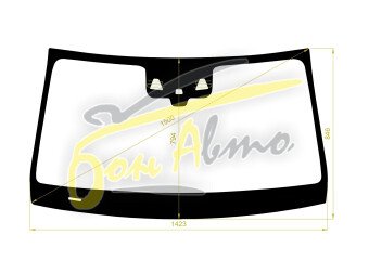 Стекло лобовое MERCEDES GLC COUPE 2016- (C253-LHD) место под 2 камеры с обогревом, место под датчик дождя, молдинг, антенна, фурнитура, акустическое, 
Бренд: FYG