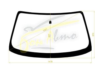 Стекло лобовое MAZDA 626 1997-2002 (GF-4d sed) 
Бренд: BSG с зеленой полосой