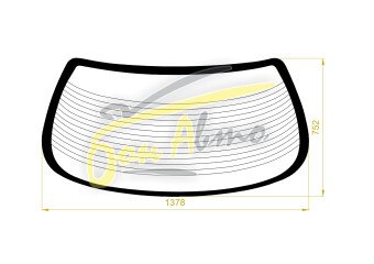 Стекло заднее с обогревом TOYOTA CARINA 1996-2001 (AT210) 
Бренд: BSG