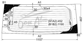 Стекло заднее с обогревом TOYOTA SIENTA 2003-2015 (NCP85) 
Бренд: BENSON
