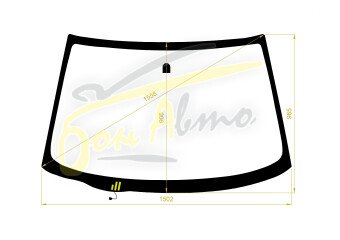 Стекло лобовое NISSAN TEANA 2003-2008 (J31-RHD) обогрев щеток 
Бренд: BENSON с синей полосой