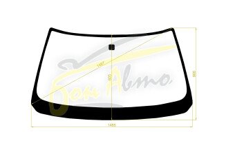 Стекло лобовое TOYOTA CROWN 1987-1991 (GS130-sed) 
Бренд: BSG с зеленой полосой