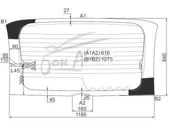 Стекло заднее с обогревом TOYOTA YARIS VERSO 1998-2005 (NCP20) 
Бренд: BENSON