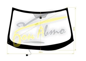 Стекло лобовое MITSUBISHI OUTLANDER 2006-2012 (CW-LHD) обогрев щеток 
Бренд: BENSON с синей полосой