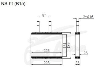 Радиатор отопителя MAZDA FAMILIA 1999-2006 (Y11) 
Бренд: TONGSHI AL26