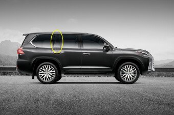 Стекло боковое LEXUS LX 2015- (UZJ200) RQ/RH 
Бренд: BENSON