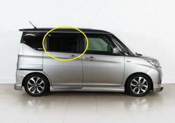 Стекло боковое MITSUBISHI DELICA D:2 2015-2020 MA36S RD/RH фурнитура, 
Бренд: BENSON Тонированное