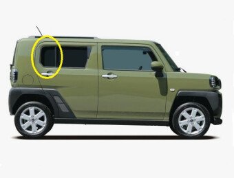 Стекло боковое DAIHATSU TAFT 2020- LA900 RQ/RH 
Бренд: BENSON Тонированное
