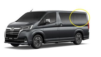 Стекло боковое TOYOTA HIACE 2019- H300-std-1240*587 SR/LH/X 
Бренд: BENSON