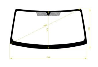 Стекло лобовое IVECO DAILY 2000-2006 () 
Бренд: BSG с зеленой полосой