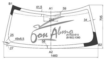 Стекло лобовое MINI CLUBMAN 2007-2015 (R55) 
Бренд: BENSON