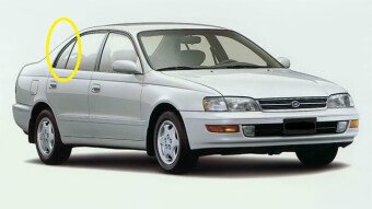 Стекло боковое TOYOTA CORONA 1992-1996 (#T19#) RQ/RH 
Бренд: BSG