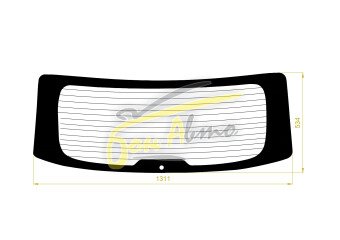 Стекло заднее с обогревом GEELY MONJARO 2022- () 
Бренд: BENSON Тонированное