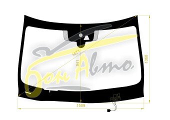 Стекло лобовое INFINITI QX50 2017- (J55-LHD) обогрев щеток, место под 1 камеру, место под датчик дождя, молдинг, 
Бренд: BENSON с синей полосой