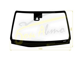 Стекло лобовое TOYOTA FORTUNER 2015- (AN160-RHD) обогрев щеток, место под 1 камеру, молдинг, антенна, фурнитура, 
Бренд: BENSON с зеленой полосой