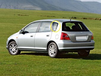 Стекло боковое HONDA CIVIC 2000-2005 EU1 SW/LH/X 
Бренд: BENSON