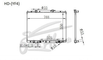 Радиатор HONDA RIDGELINE 2006-2014 (SJP) (J35A)
Бренд: TONGSHI PL26AT
