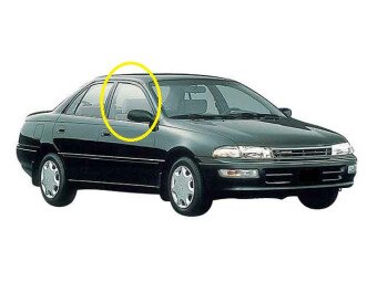 Стекло боковое TOYOTA CARINA 1992-1996 AT190 FD/RH 
Бренд: BSG