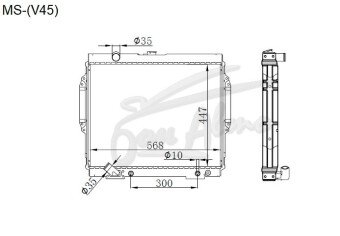 Радиатор MITSUBISHI PAJERO 1991-1999 (V45) (6G74) 
Бренд: TONGSHI CB38AT