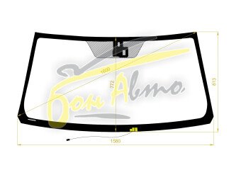 Стекло лобовое LEXUS LX 2007-2021 (J200-LHD) обогрев щеток, место под датчик дождя, атермальное, акустическое, 
Бренд: BENSON с синей полосой