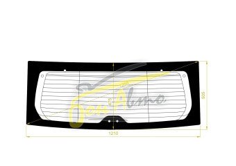 Стекло заднее с обогревом DAEWOO WINDSTORM 2006-2010 (KLAC) 6 отверстий 
Бренд: BENSON