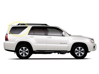 Стекло боковое TOYOTA 4RUNNER 2002-2009 N210 SW/RH/H/X антенна, 
Бренд: BENSON Тонированное
