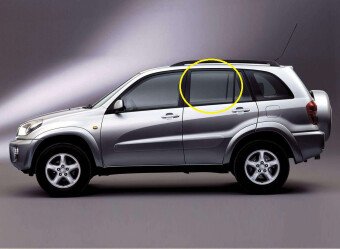 Стекло боковое TOYOTA RAV 4 2000-2005 (ACA20-5d) RD/LH 
Бренд: BSG