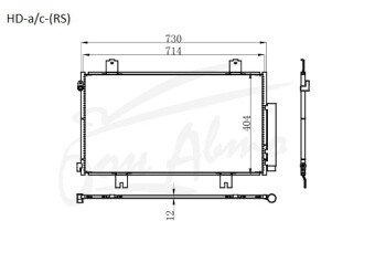 Радиатор кондиционера HONDA CR-V 2023- (RS) 
Бренд: TONGSHI AL12